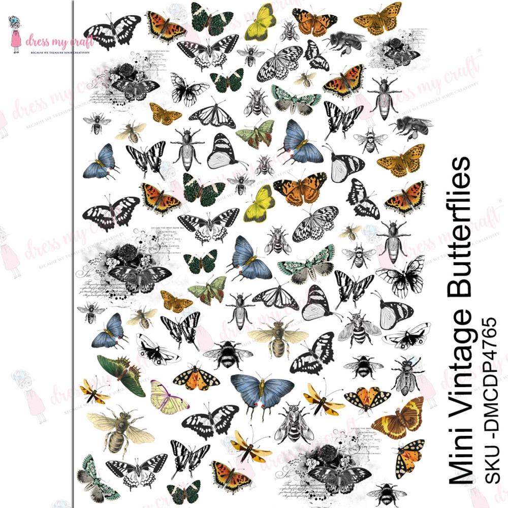 Dress my craft - Transfer Me Sheet - A4 - Mini Butterflys