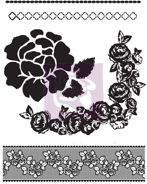 Prima - Clear Stamp - Rosarian #1
