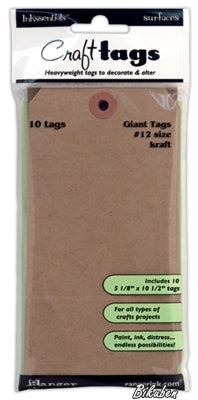 Inkssentials - Craft tags - Kraft size #12