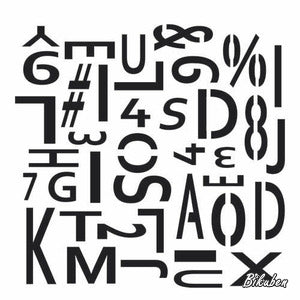 The Crafter's Workshop - Dina's Mini Letter Chaos - Template 6x6"