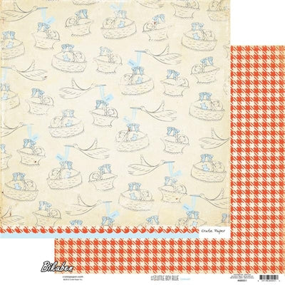 Crate Paper - Little Boy Blue - Edward 12x12"