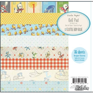 Crate Paper - Little Boy Blue 6x6" Paper Pad