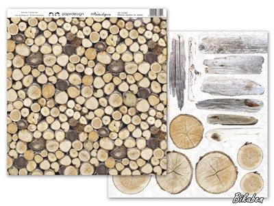 Papirdesign - Naturlig - Mellom Barken og Veden 12x12"