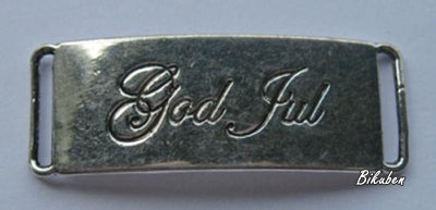 Kort & Godt - Metall Spenne - God Jul Snirkel - Sølv