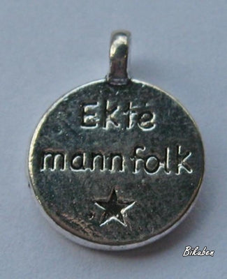 Kort & Godt - Ekte Mannfolk - Metall Rund Sølv