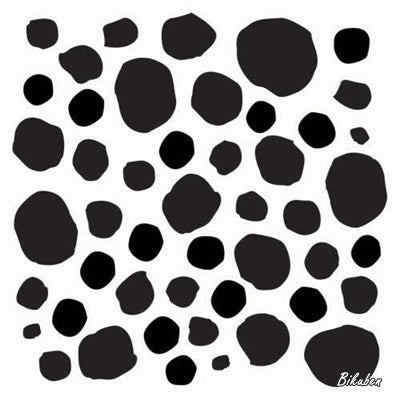 The Crafters Workshop - Messy Circles Template 6x6"