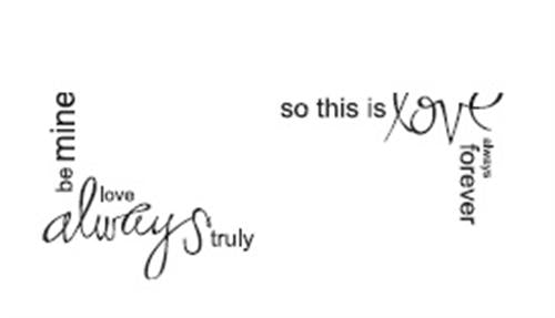 Clear Corners Stamps: Love