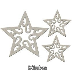 FabScraps - Chipboard Die-cuts - Christmas Stars