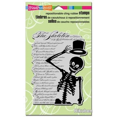 Stampendous - Skeleton Poem Cling Stamp