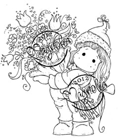 Magnolia - Christmas Story Collection - Tilda with a Big Bouquet
