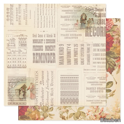 Pink Paislee - City Sidewalks - Story Time 12x12"