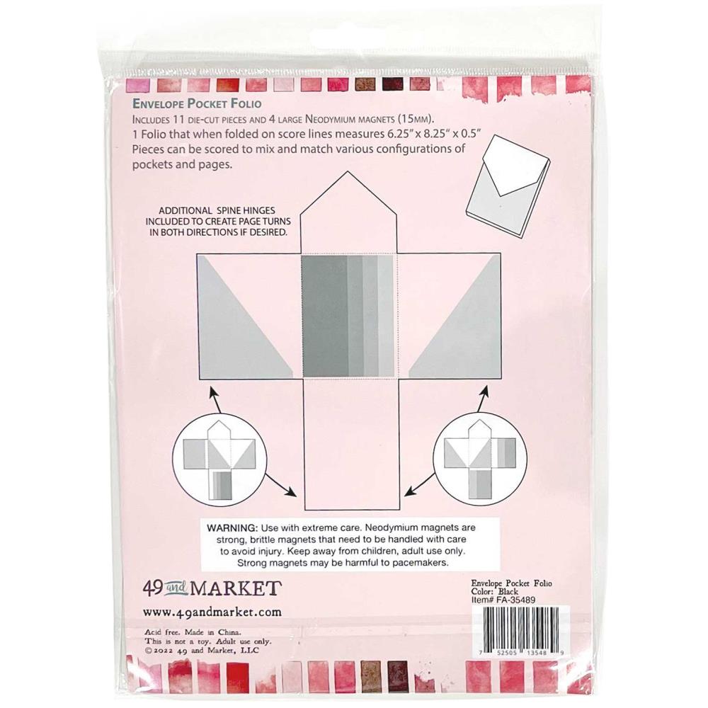 49 and Market -Foundation - Envelope Pocket Folio - Black