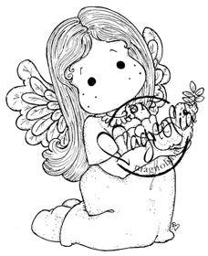 Magnolia - Nativity Collection - Tilda with a Little Dove