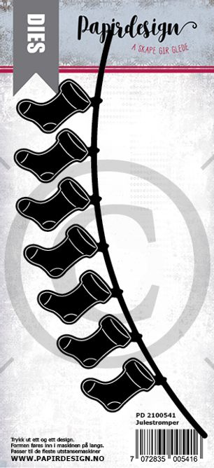 Papirdesign - Dies - Julestrømper