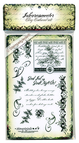Stempelglede - Juleornamenter - Umontert Stempelplate
