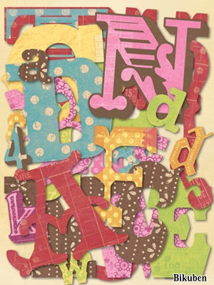 K&Company - Mixed Diecut Alfabet