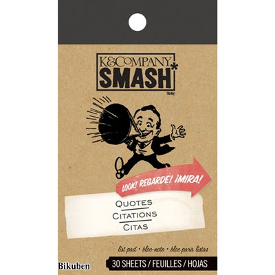 K&Company - Smash List Pad - Word of Mouth - Quotes