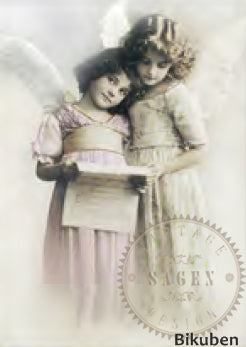 Sagen Vintage Design - Fyrstikkeske - Engler synger høyt i kor