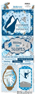 BoBunny - Powder Mountain - Go Big Stickers