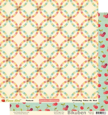 October Afternoon - Farm Girl - Patchwork 12x12"