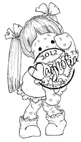 Magnolia: With Love - Tilda with heartspots - stamp