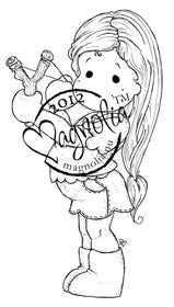 Magnolia: With Love - Tilda with slingshot - stamp