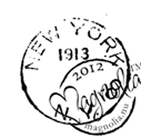 Magnolia: With Love - New York - stamp