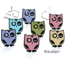 Eyelet Outlet - Wink Owl Brads - Pastel Colors