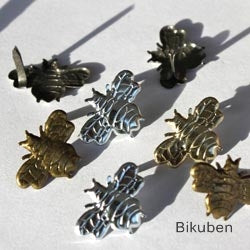 Eyelet Outlet - Bees Brads - Silver/Gold