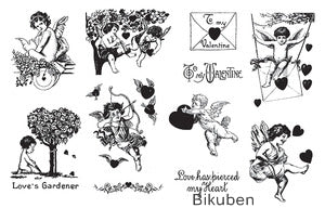 Tj Design - Cupids - Rubber Stamp Set