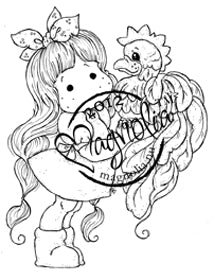 Magnolia - Little Easter - TIlda with Mr Rooster - Stamp