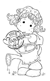 Magnolia - Little Easter - Tilda Watering - Stamp