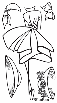 Dylusions - Couture - Walk in the Park - Clearstamp