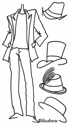 Dylusions - Couture - Man About Town - Clearstamp