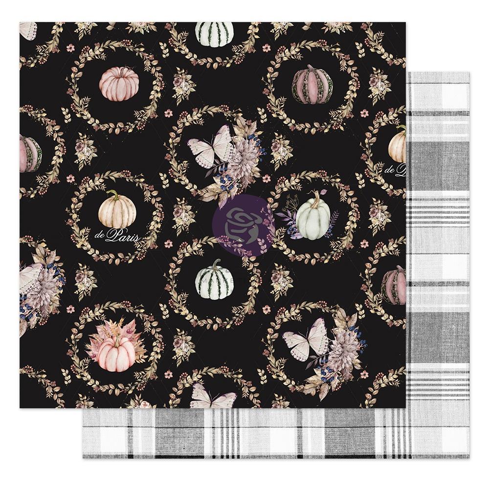 Prima - Hello Pink Autumn - Give Thanks w/foil details -   12x12"