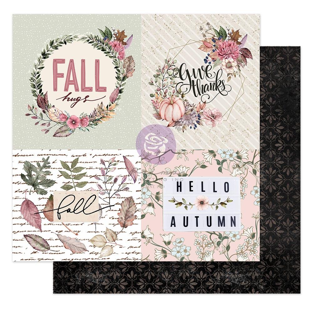 Prima - Hello Pink Autumn - Fall Hugs -   12x12"