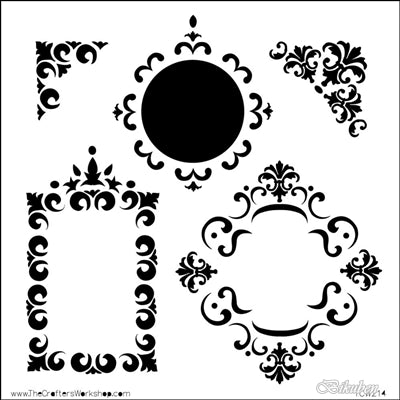 The Crafters Workshop: Mini Fancy Frames - Template 6 x 6"