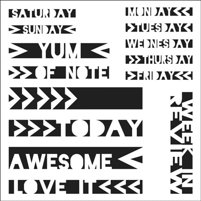 The Crafters Workshop: Mini Life Strips - Template 6 x 6"