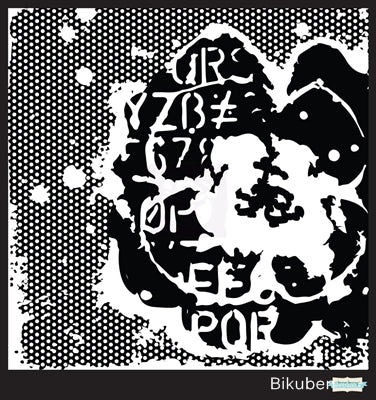 Prima - Donna Downey Stencil - Perforated Dot Flower 6x6"