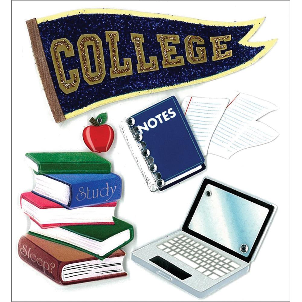 Jolee's - 3D Stickers - College