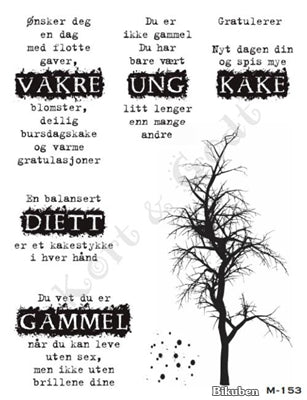 Kort & Godt - Clearstamps Medium Plate - En balansert diett...