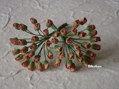 Wild Orchid - Rosebuds - Coffee Brown 4mm