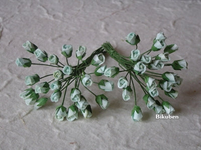 Wild Orchid - Rosebuds - Mint Green 4mm