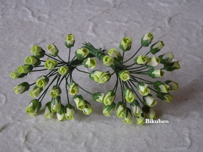 Wild Orchid - Rosebuds - Lime Green 4mm