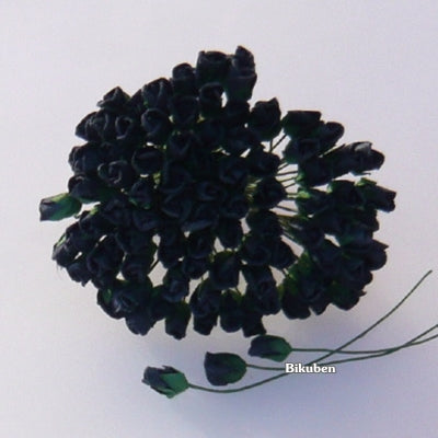 Wild Orchid - Rosebuds - Deep Midnight Blue