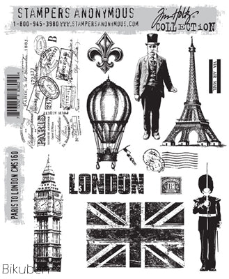 Tim Holtz Collection - Paris to London - Stamps