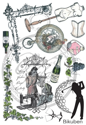 Vilda Stamps - Kvinnligt - Umontert Stempel