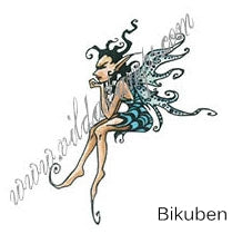 Vilda Stamps - Sittanda älva - Umontert Stempel