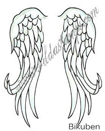 Vilda Stamps - Vingar - Umontert Stempel