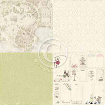 Pion Design - Vintage Garden - Garden Sketch 6x6 tum